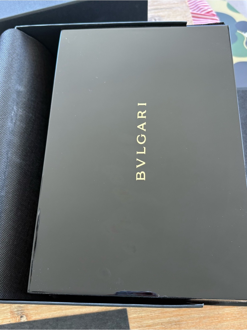 BVLGARI Black Lacquered Jewelry Box with Blush Interior - Picture 14 of 16